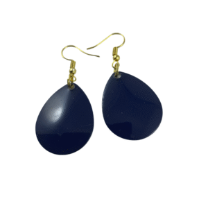 Colorado Black Painted Spinner Blade Earrings.